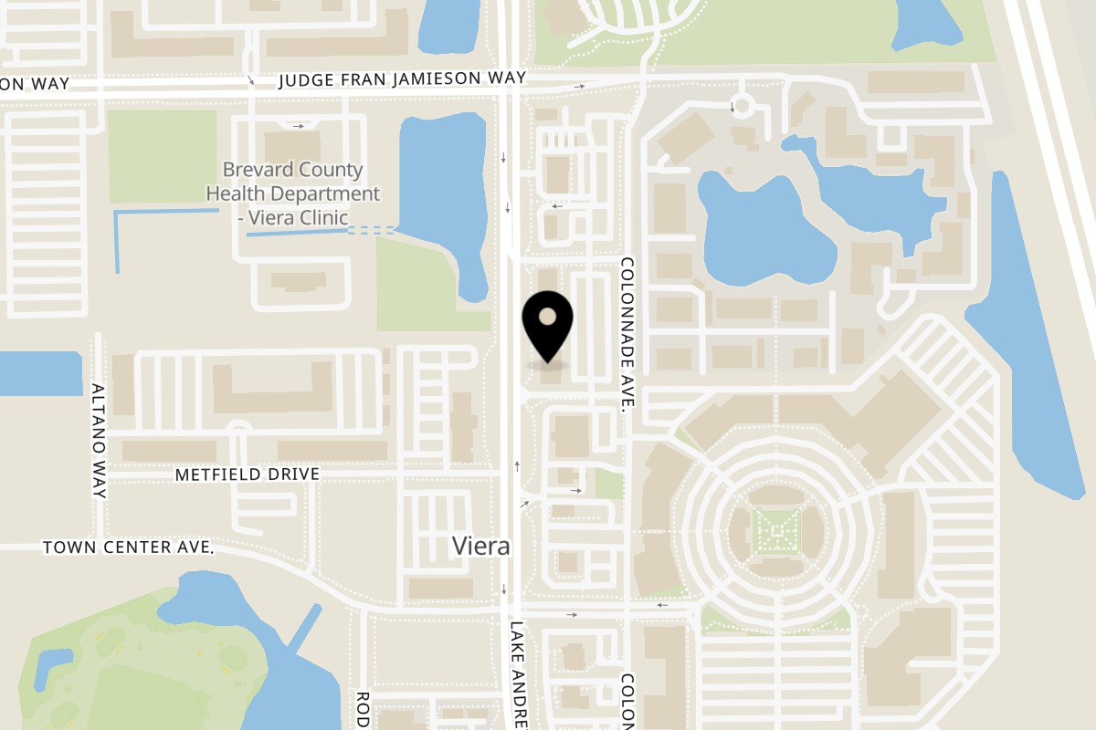 Map showing the location of Flying Burro Citadel Way on 2348 Citadel Way #105 in Melbourne